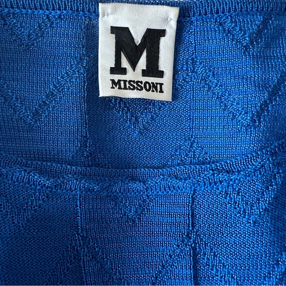 Vintage Missoni Cobalt Blue Tunic Sweater size 4 - Picture 4 of 8